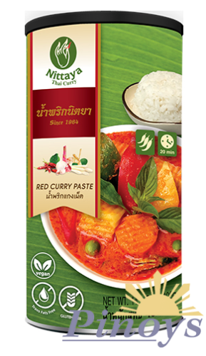 Red Curry Paste, Vegan 400 g - Nittaya
