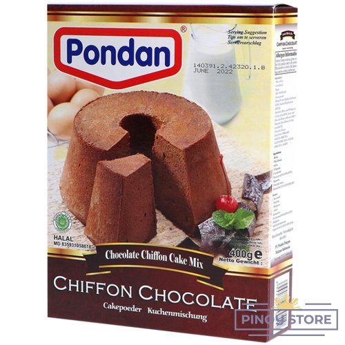 Indonesian Chiffon Chocolate Cake mix 400 g - Pondan