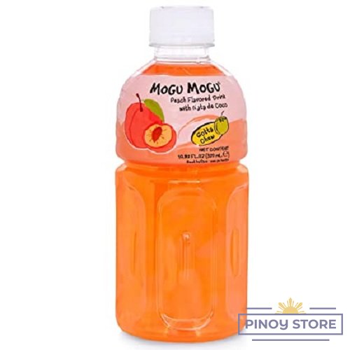 Mogu mogu Peach drink with nata de coco 320 ml - Sappe