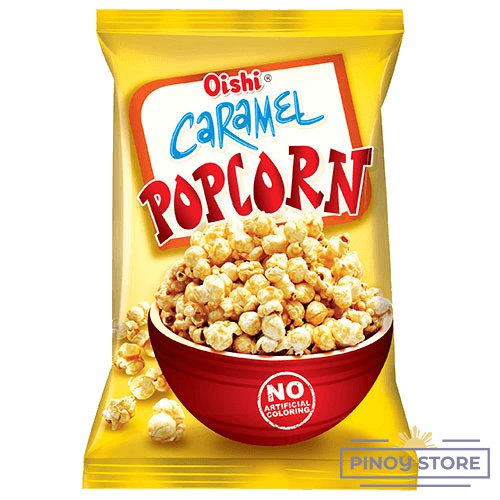 Karamelový popcorn 60 g - Oishi