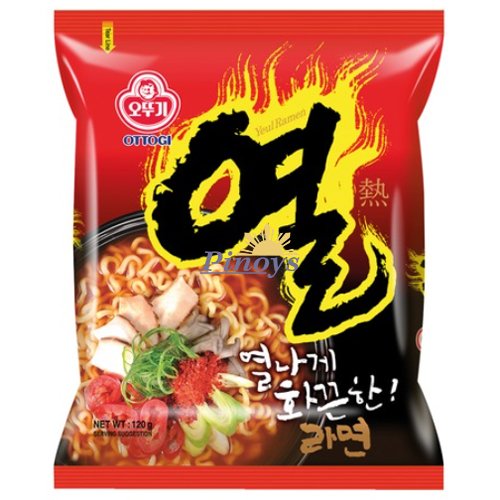 Instantní korejské nudle s velmi pikantní příchutí Yeul Ramen 120 g - Ottogi