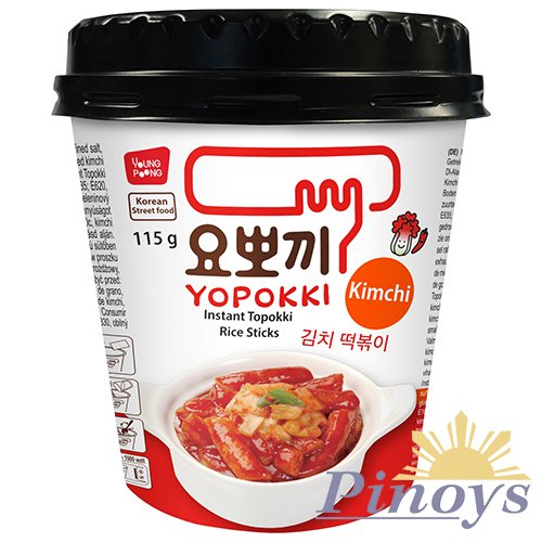 Korejské rýžové kimchi koláčky Topokki 115 g - Yopokki