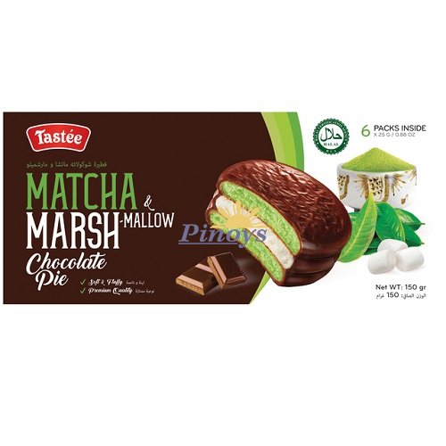 Chocolate Pie with Matcha & Marshmallow 150 g -Tastee