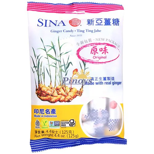 Zázvorové bonbóny 125  g - Sina