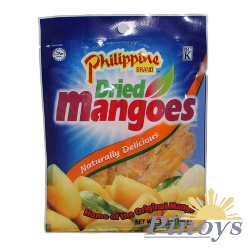 Dried yellow mangoes 100 g - Philippine brand