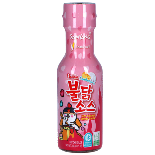 Korejská Buldak Carbonara pálivá omáčka 165 ml - Samyang