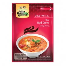 Červená kari pasta 50 g - Asian Home Gourmet