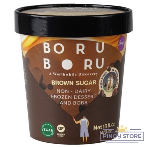 Brown Sugar Boru Boru Boba Ice Cream 473 ml - Buono