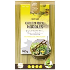 Široké rýžové nudle, zelené 3mm 500 g - Golden Turtle