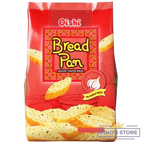 Chlebové krekry s příchutí opečeného česneku Bread Pan 42 g - Oishi