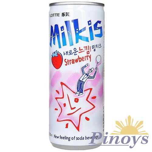 Milkis mléčná soda s příchutí jahod 250 ml - Lotte