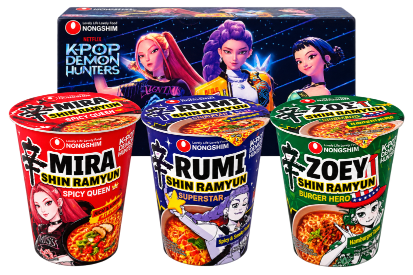 K-Pop Demon Hunters - Shin Ramyun set (3x68g) 204 g - Nongshim