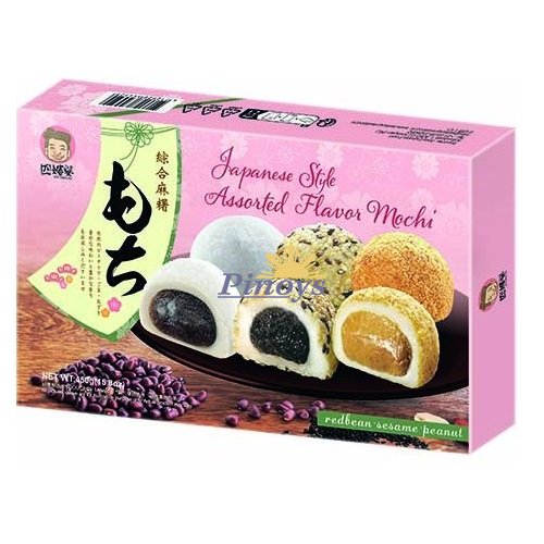 Rýžové koláčky Mochi, mix tří příchutí (15ks) 450 g - Szu Shen Po
