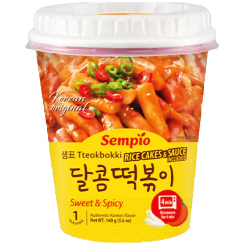 Korejské rýžové sladce pálivé koláčky Topokki 160 g - Sempio