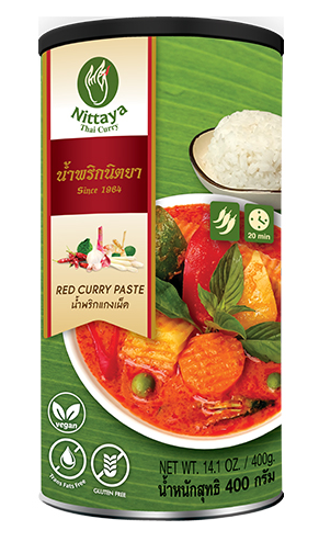 Červená kari pasta, vegan 400 g - Nittaya