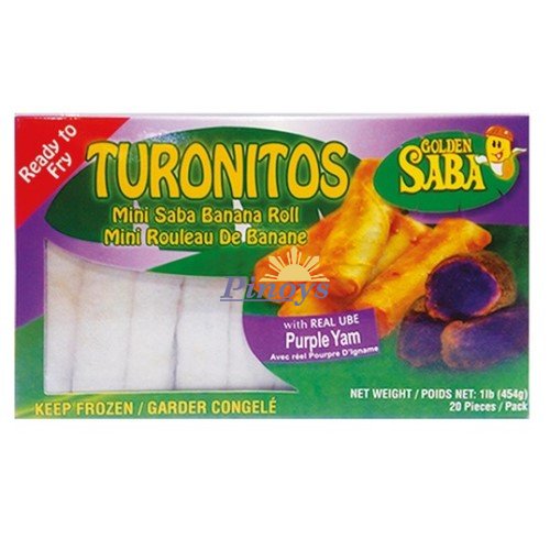 Turonitos rolky na smažení plněné směsí z fialových batát 454 g - Golden Saba