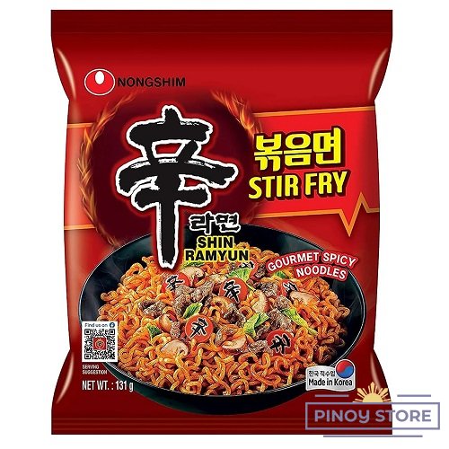 Shin Stir Fry Ramyun, spicy 131 g - Nongshim