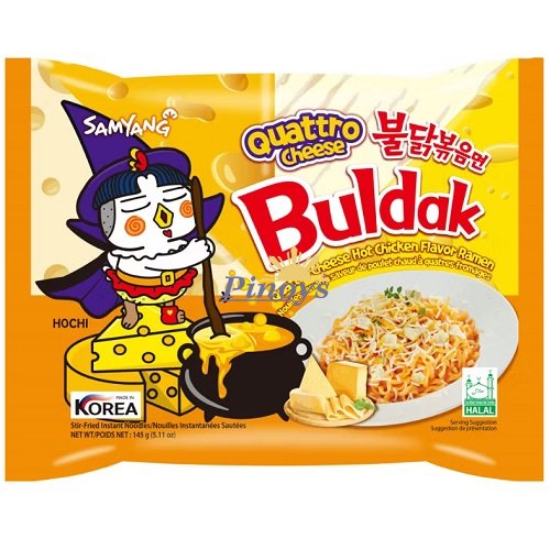 Nudle s příchutí pikantního kuřete se čtyřmi druhy sýra 145 g - Samyang