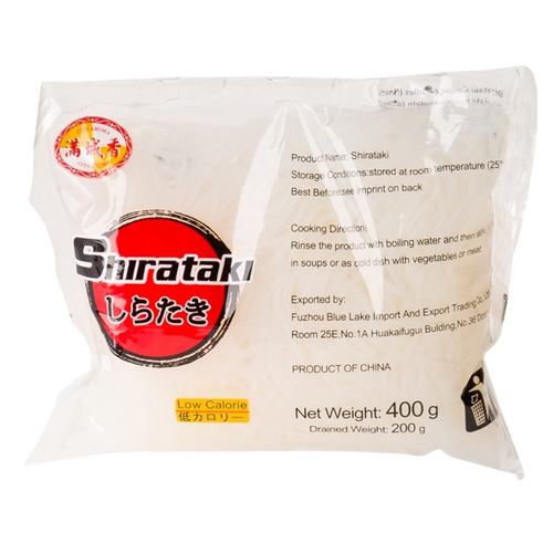 Konjac nudle Shirataki, tenké 400 g - City Aroma