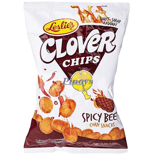 Clover Chips  Spicy Beef flavour 85 g - Leslie