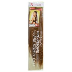 Přednatažené syntetické vlasy, tmavě blond 160 g - X-Pression