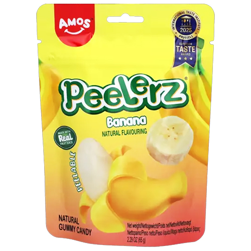 Peelerz želé bonbóny s příchutí banánu 65 g - Amos