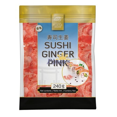 Nákladaný sushi zázvor růžový 240 g - Golden Turtle
