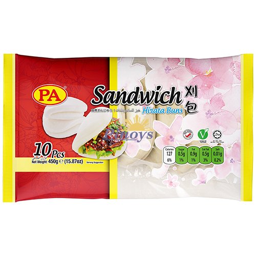 Sandwich Bao Bun without filling (10 pcs x 45g) 450 g - PA