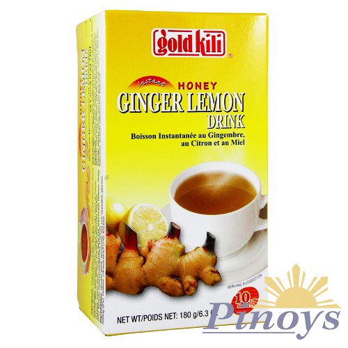 Instantní zázvorovo-citronový čajový nápoj (10x18g) 180 g - Gold Kili