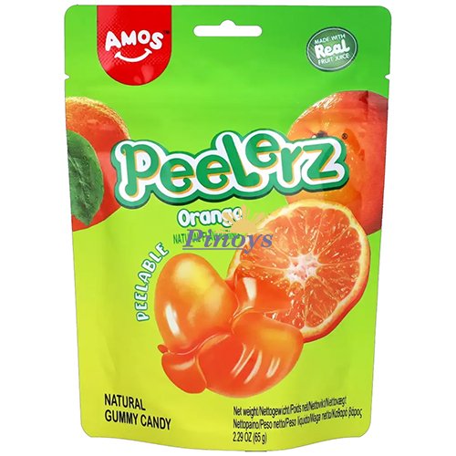 Peelerz želé bonbóny s příchutí pomeranče 65 g - Amos