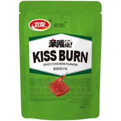 Kiss Burn Spicy Snack with Chicken Flavour 260 g – Weilong
