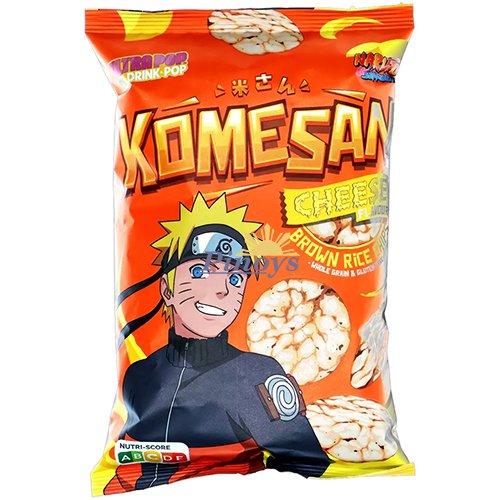 Rýžové chipsy s příchutí sýra, Naruto 60 g - Ultra Pop