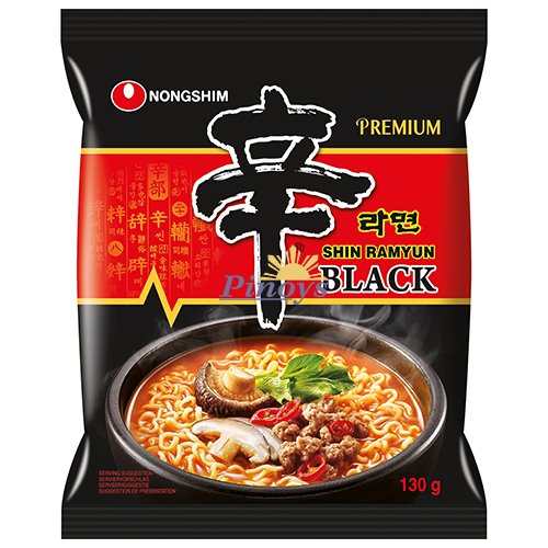 Shin Ramyun Black, spicy 130 g - Nongshim
