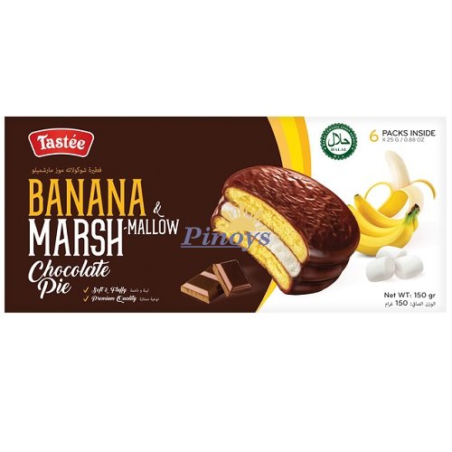 Čokoládové sušenky s banánem & marshmallow 150 g - Tastee