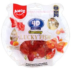 Peach & Mango Gummy Goldfish Candy 60 g - Amos