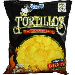 Tortillos chipsy s pikantní příchutí 100 g - Granny Goose