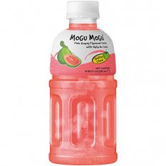 Mogu mogu Pink Guava drink with nata de coco 320 ml - Sappe