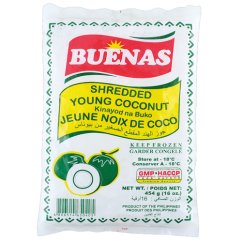 Nastrouhaný mladý kokos 454 g – Buenas