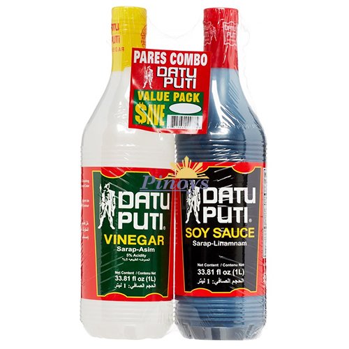 Soy Sauce & Vinegar Double Pack (2 x 1l) 2 l - Datu Puti