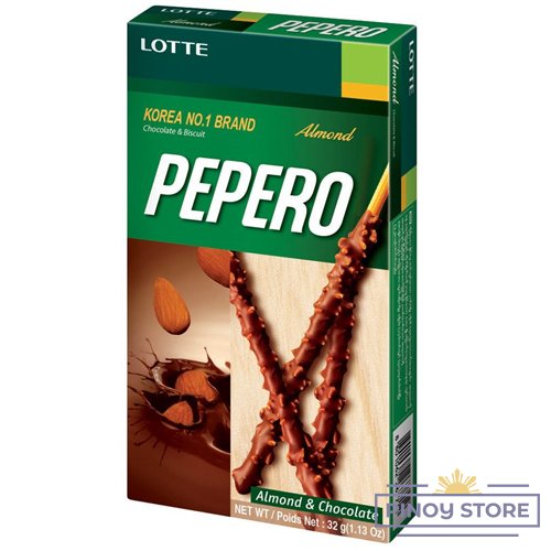 Pepero Korean Stick biscuit Almond & Chocolate flavour 32 g - Lotte