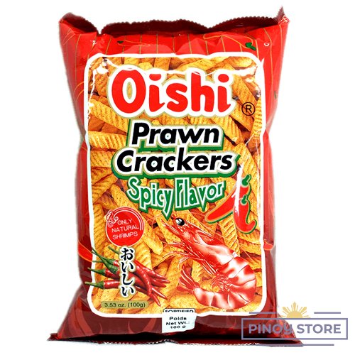 Pikantní krevetové chipsy 90 g - Oishi