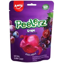 Peelerz želé bonbóny s příchutí  hroznů 65 g - Amos