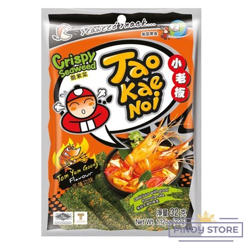Seaweed snack Tom Yam Goong flavour, 32 g - TAOKAENOI