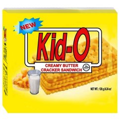 Krekry s krémovou náplní s příchutí másla 120 g - Kid-O