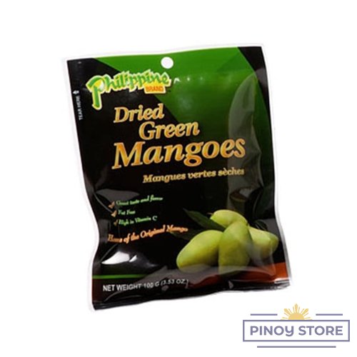 Dried green mangoes 100 g - Philippine brand