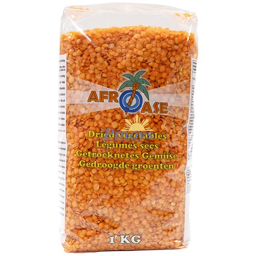 Červená čočka, loupaná, půlená - Afroase