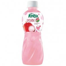Lychee juice drink with Coconut Jelly 320 ml - Kato