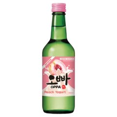 Tradiční korejský alkoholický nápoj Soju s příchutí broskví a jogurtu 360 ml - Oppa