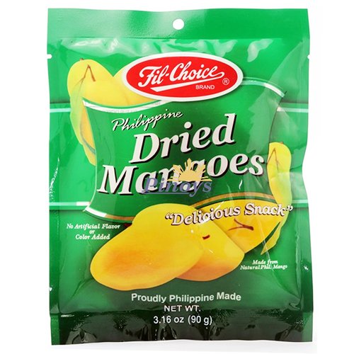 Sušené žluté Carabao mango 90 g - Fil-Choice