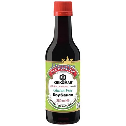 Tamari Soy Sauce, Naturally Brewed, Gluten Free 250 ml - Kikkoman